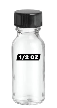 8 oz (240 ml) Boston Round Clear Glass Bottle
