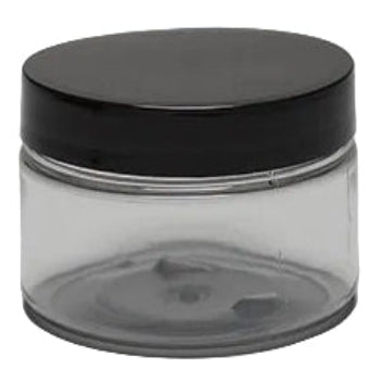 JAR 4 OZ CLEAR,BLACK CAP
