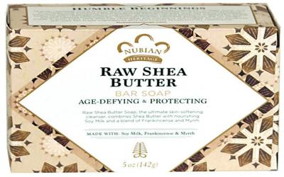 NUBIAN RAW SHEA BUTTER BAR SOAP (5 oz)